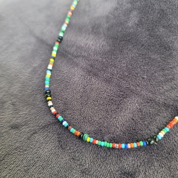 Colorful Beads Strand String Beaded Choker Necklace Jewelry Women Gift  22" - Picture 5 of 7
